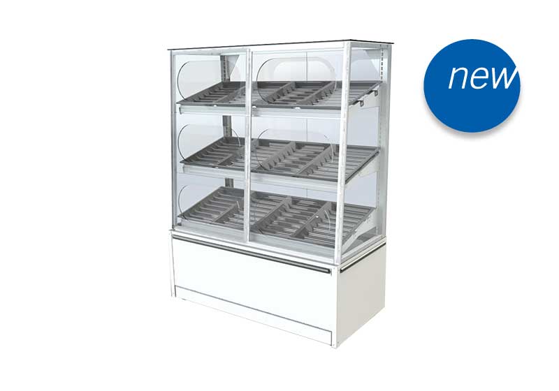 3 Level Metal Shelves Bakery Display [BR509-Roundoor]