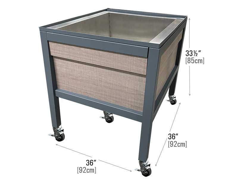 Metal Frame Orchard Ice Bin [OMB-ICE]